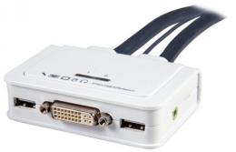 2-Port KVM DVI-USB-Audio mit Kabelstzen 2x 0,9m