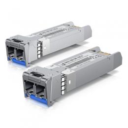 2er Pack Ubiquiti UACC-OM-SM-10G-D Transceiver-Modul SFP+, 10 Gbit/s, LC Duplex, bis zu 300 m