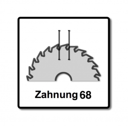 2x Festool Spezial Kreissägeblatt TF68 Alu Kunststoff 260 x 2,4 x 30 mm ( 494607 ) 260 mm 68 Zähne für KS 88 120