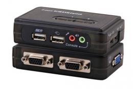4-Port KVM Switch USB-Audio incl. Kabelset