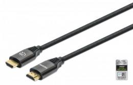 Ein Angebot für 8K@60Hz Zertifiziertes Ultra High Speed HDMI-Kabel mit Ethernet-Kanal MANHATTAN HDMI-Stecker auf Stecker, 1 m, untersttzt 4K@120Hz, 48G, Dynamic HDR, HEC, eARC, vergoldete Kontakte, geflochtene Stoff MANHATTAN aus dem Bereich Anschlusskabel > HDMI > HDMI - High Speed - jetzt kaufen.