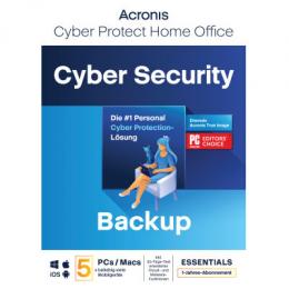 Acronis Cyber Protect Home Office Essentials [5 Geräte - 1 Jahr] [5 Geräte - 1 Jahr] [Download]