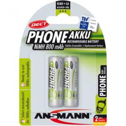 Ein Angebot für ANSMANN 5030902 NiMH-Akku Mignon AA, Phone DECT, 800mAh, 2er-Pack Ansmann aus dem Bereich Strom / Energie / Licht > Akkus - jetzt kaufen.