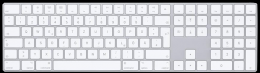 Apple Magic Keyboard mit Ziffernblock – Deutsch – Silber