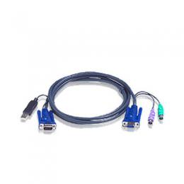 ATEN 2L-5502UP KVM Kabelsatz, VGA, PS/2 zu USB, Lnge 1,8m
