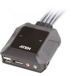 Ein Angebot für ATEN CS22DP 2-Port USB DisplayPort Kabel KVM-Switch mit Remote Aten aus dem Bereich Signalsteuerung > KVM > KVM-Switche mit Kabel - jetzt kaufen.