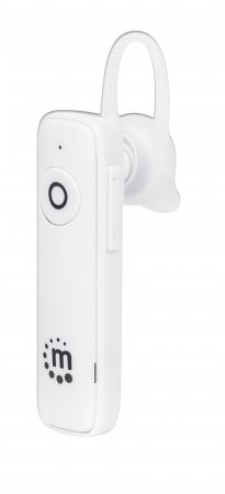 Bluetooth-Headset MANHATTAN Bluetooth 4.0 + EDR, In-Ear Design, omnidirektionales Mikrofon, integrierte Bedienelemente, wei