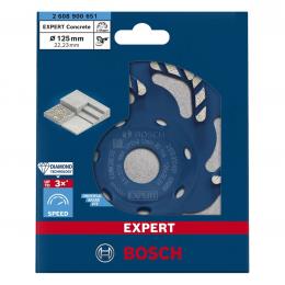 Bosch Expert Concrete Diamanttopfscheibe 125 x 22,23 mm ( 2608900651 ) für Betonschleifer Diamond Technology