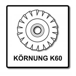 Bosch Fächerschleifscheiben X551 Expert for Metal 125mm, K60, 10 Stück ( 10x 2608606717 )