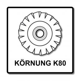 Bosch Fächerschleifscheiben X551 Expert for Metal 125mm, K80, 10 Stück ( 10x 2608606718 )
