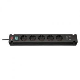 Brennenstuhl Bremounta 5fach + USB schwarz *DE* 3m H05VV-F3G1,5