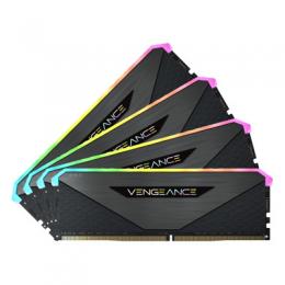 Corsair Vengeance RGB RT Schwarz 32GB Kit (4x8GB) DDR4-3600 CL18 DIMM Arbeitsspeicher