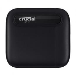 Crucial X6 Portable SSD 1TB Schwarz Externe Solid-State-Drive, USB 3.2 Gen 2x1