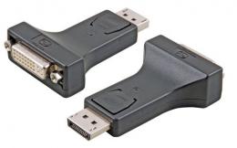 DisplayPort Adapter, DisplayPort auf DVI-I 24+5, St.-Bu., schwarz