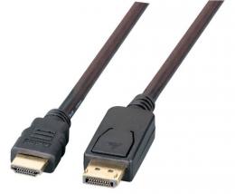 Ein Angebot für DisplayPort/HDMI Kabel 4K60Hz, A-A St-St, 3m, schwarz EFB aus dem Bereich Multimedia > Video Komponenten > TV, Display Connection Cable - jetzt kaufen.