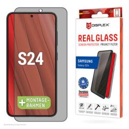 DISPLEX Privacy Full Cover Panzerglas (10H) für Samsung Galaxy S24