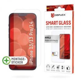 DISPLEX Smart Glass (9H) für Apple iPhone 13/13 Pro/14 Montagesticker, unzerbrechlich, ultra-dünn, unsichtbar