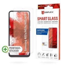 DISPLEX Smart Glass (9H) für Samsung Galaxy A02/A02s A03/A03s Montagesticker, unzerbrechlich, ultra-dünn, unsichtbar