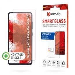 DISPLEX Smart Glass (9H) für Samsung Galaxy A52/A52(s) 5G/A53 5G Montagesticker, unzerbrechlich, ultra-dünn, unsichtbar