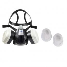 Dräger X-plore 3300 M Atemschutz Maske Halbmaske für Bajonettfilter Größe M + X-plore Kombinationsfilter Bajonett ( 6738817 ) A1B1E1K1 Hg P3 R D