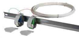 Drop Kabel SC-SC/APC einseitig konfektioniert,  SM G657A2, 2 Fasrig, wei, DCA, 30m
