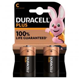 Duracell Plus Alkaline-Batterie C/Baby/LR14, 1,5V, 2er-Pack