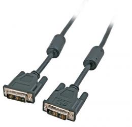 DVI-D Single Link Kabel, 2x DVI-D 18+1, St.-St., AWG 24, 10,0m, schwarz