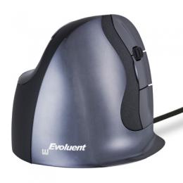 Evoluent Vertical D Medium Maus [Ergonomisch Vertikal, Kabelgebunden, USB-A, Laser, 3.200 DPI, USB-A, Rechte Hand]