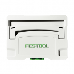 Festool SYSTAINER SYS 4 T-LOC SYS-HWZ Box Werkzeugkoffer ( 497658 ) lichtgrau koppelbar mit Holzeinsatz