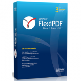 FlexiPDF Home & Business 2022 Vollversion MiniBox   3 PC  (Code in a Box)