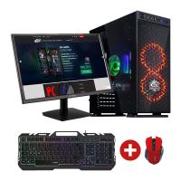 Gaming PC Komplett Set mit Allround IN06 PC, Gaming Tastatur, Gaming Maus und Monitor