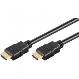 Goobay 1m HDMI Kabel mit Ethernet, 4K (2160p), vergoldete Kontakte