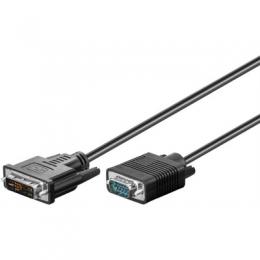Goobay DVI-I/VGA Full HD Kabel, vernickelt 5m