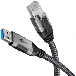 Goobay Ethernet-Kabel USB-A 3.0 auf RJ45, 1,5 m