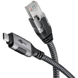 Goobay Ethernet-Kabel USB-C™ 3.1 auf RJ45, 1,5 m