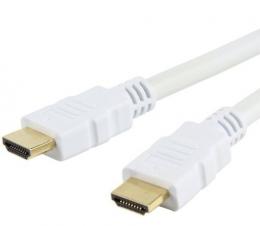 HDMI High Speed mit Ethernet Kabel A/A M/M 3m White
