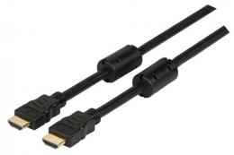 HighSpeed HDMI? Anschlusskabel mit Eth. 3xges. A-A, St.-St., 1,0m, schwarz