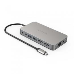 Hyper Drive Dual HDMI 10-in1 Travel Dock für MacBook