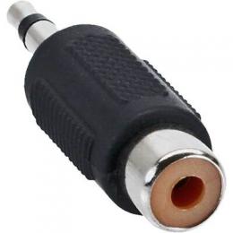 InLine Audio Adapter, 3,5mm Klinke Stecker an 1x Cinch Buchse, Mono