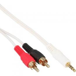 Ein Angebot für InLine Cinch/Klinke Kabel, 2x Cinch Stecker an 3,5mm Klinke Stecker, wei / gold, 1,5m InLine aus dem Bereich Kabel > Cinch zu Klinke > Standard - jetzt kaufen.