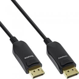 InLine DisplayPort 1.4 AOC Kabel, 8K4K, schwarz, 15m