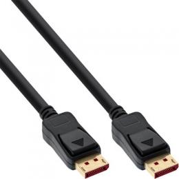 InLine DisplayPort 1.4 Kabel aktiv, 8K4K, schwarz, vergoldete Kontakte, 10m