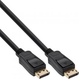 InLine DisplayPort Kabel, schwarz, vergoldete Kontakte, 10m