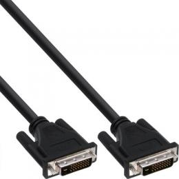 InLine DVI-D Kabel, digital 24+1 Stecker / Stecker, Dual Link, 2m