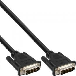 InLine DVI-I Kabel, digital/analog, 24+5 Stecker / Stecker, Dual Link, ohne Ferrite, 1,8m