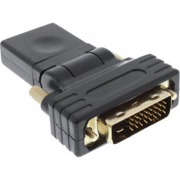 Ein Angebot für InLine HDMI-DVI Adapter, HDMI Buchse auf DVI Stecker, flexibler Winkel, vergoldete Kontakte, 4K2K kompatibel InLine aus dem Bereich Adapter / Konverter > HDMI zu HDMI / DVI / mini HDMI - jetzt kaufen.