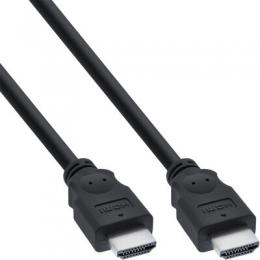 InLine HDMI Kabel, HDMI-High Speed, Stecker / Stecker, schwarz, 0,5m