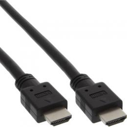 InLine HDMI Kabel, HDMI-High Speed, Stecker / Stecker, schwarz, 2m