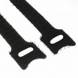 InLine Kabelbinder Klettverschluss schwarz [Länge 150mm, Breite 12mm, 10 Stück]