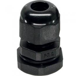 InLine Kabeldurchfhrung PG 7 Nylon IP68 3,5-6mm, schwarz, 10 Stck